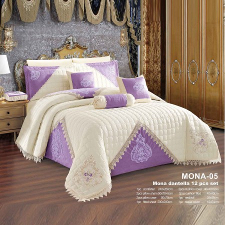 Milanobedlinen Comforter Mona Dantella 12pcs Set